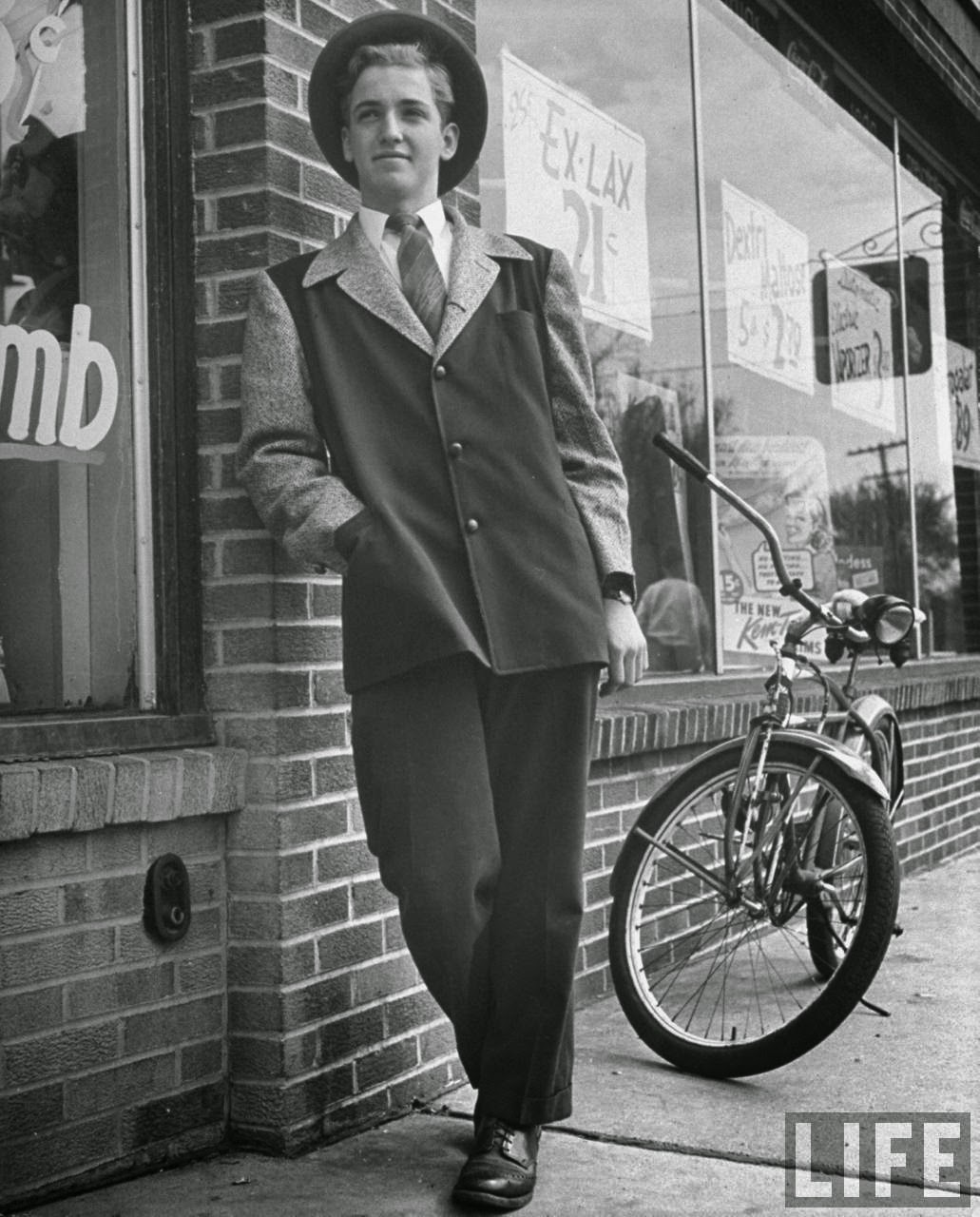 1940s Men 1940s Boy Clothes Young Man In Vintage Clothes With A