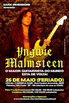 Yngwie Malmsteen Brazil tour 2016