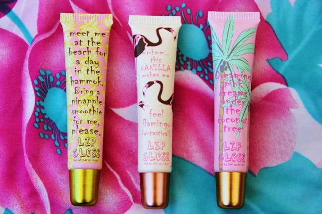 H&M summer lipglosses with exotic fruity smell