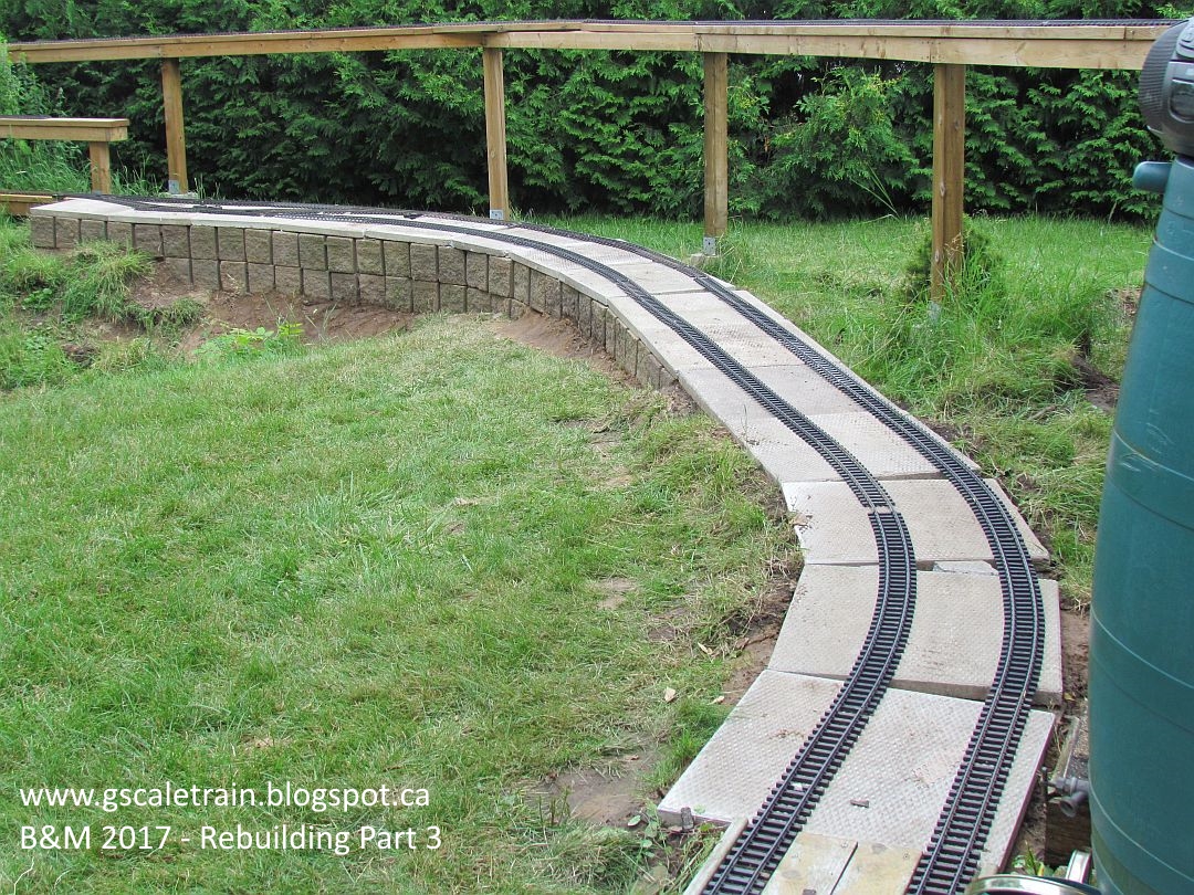 GScale Train Fun Rebuilding the layout Part 3 in GScale Garden