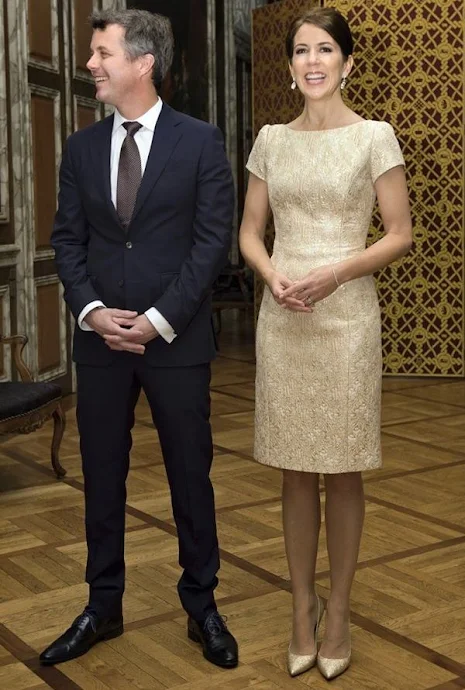 Crown Prince Frederik of Denmark and Crown Princess Mary of Denmark held a dinner at the Christiansborg Palace in Copenhagen