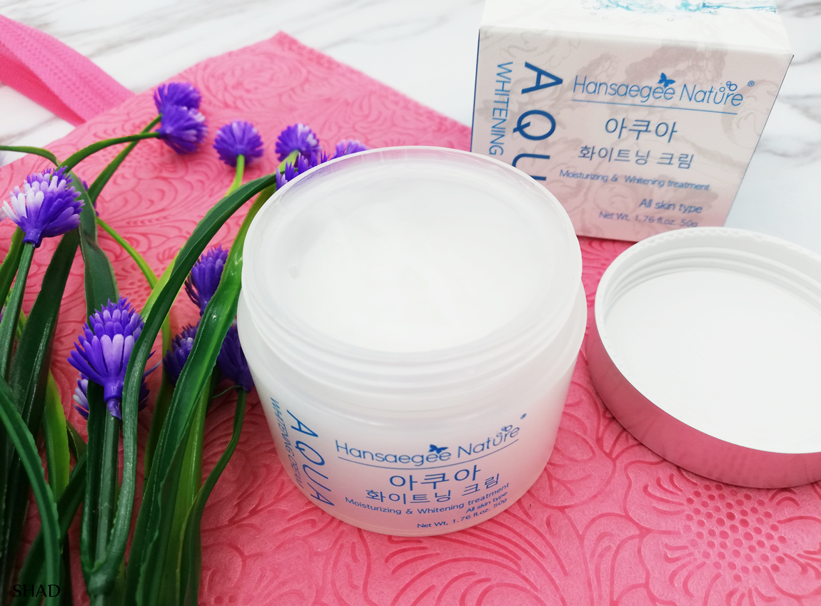 Aqua Whitening Cream Sunburn Relieve And Moisturizing Cream Shad