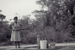 Drawing water from the local well