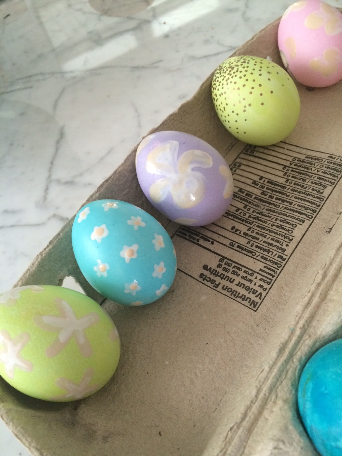 DIY Painted Easter Eggs with Nail Polish Harlow & Thistle