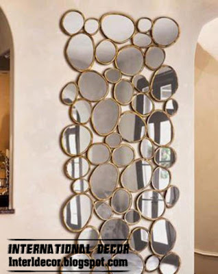 modern mirror frames design with glided frames, wall mirror