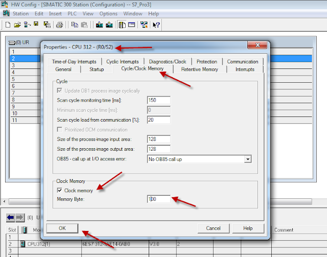 Clock memory in S7300