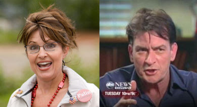 Sarah Palin and Charlie Sheen
