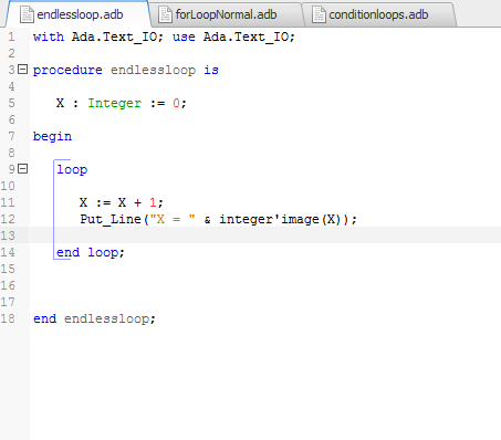 Progress of Learning ADA Programming: Loops!