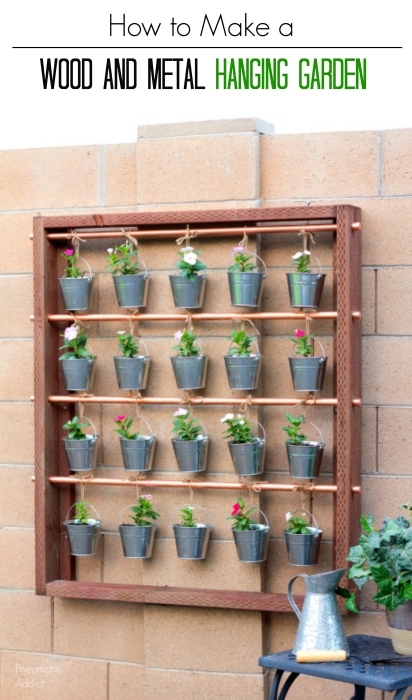 How To Make A Wood And Metal Hanging Garden Pneumatic Addict