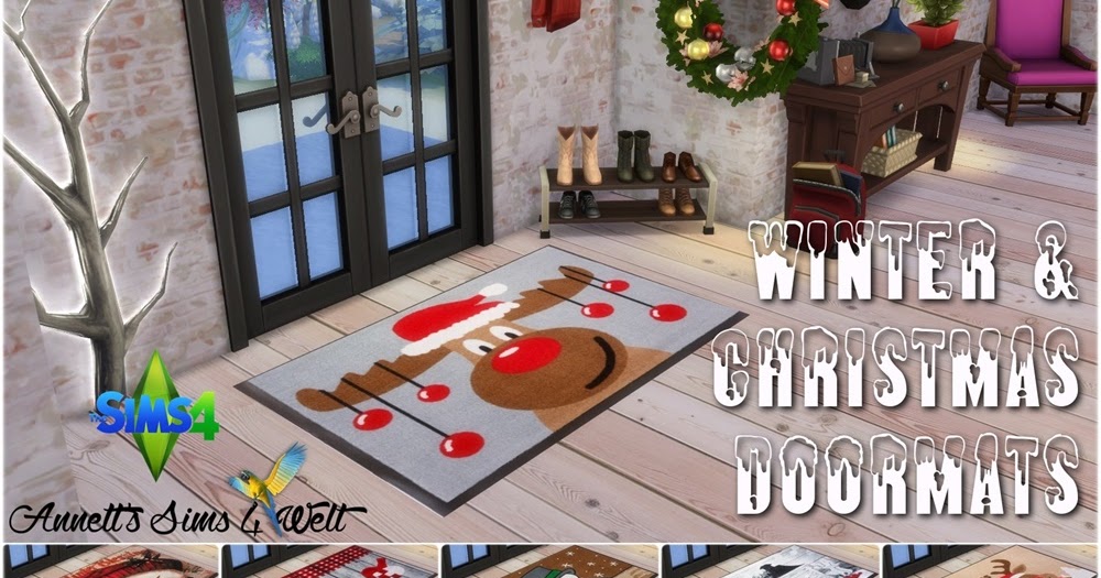 Sims 4 CC's The Best Winter & Christmas Doormats by