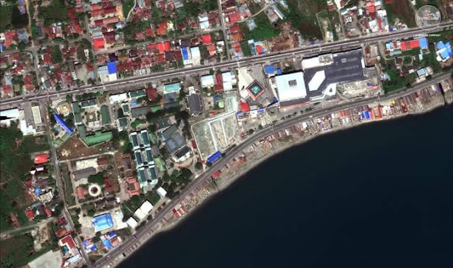 Foto Penampakan Satelit Mall Palu Sulawesi Sebelum Gempa Tsunami 2018 