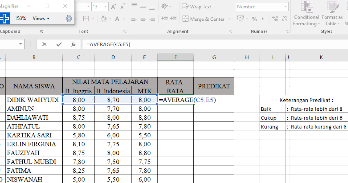 Cara Menghitung Rata Rata Waktu Di Excel - Excel dan Rumus Microsoft Excel
