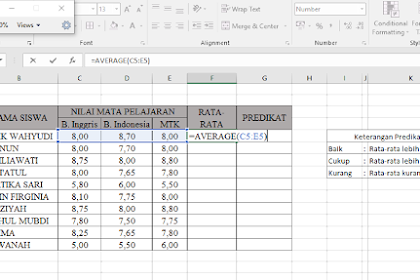 Cara Menghitung Rata Rata Waktu Di Excel