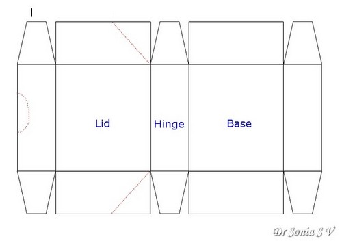 Box With Attached Lid Template