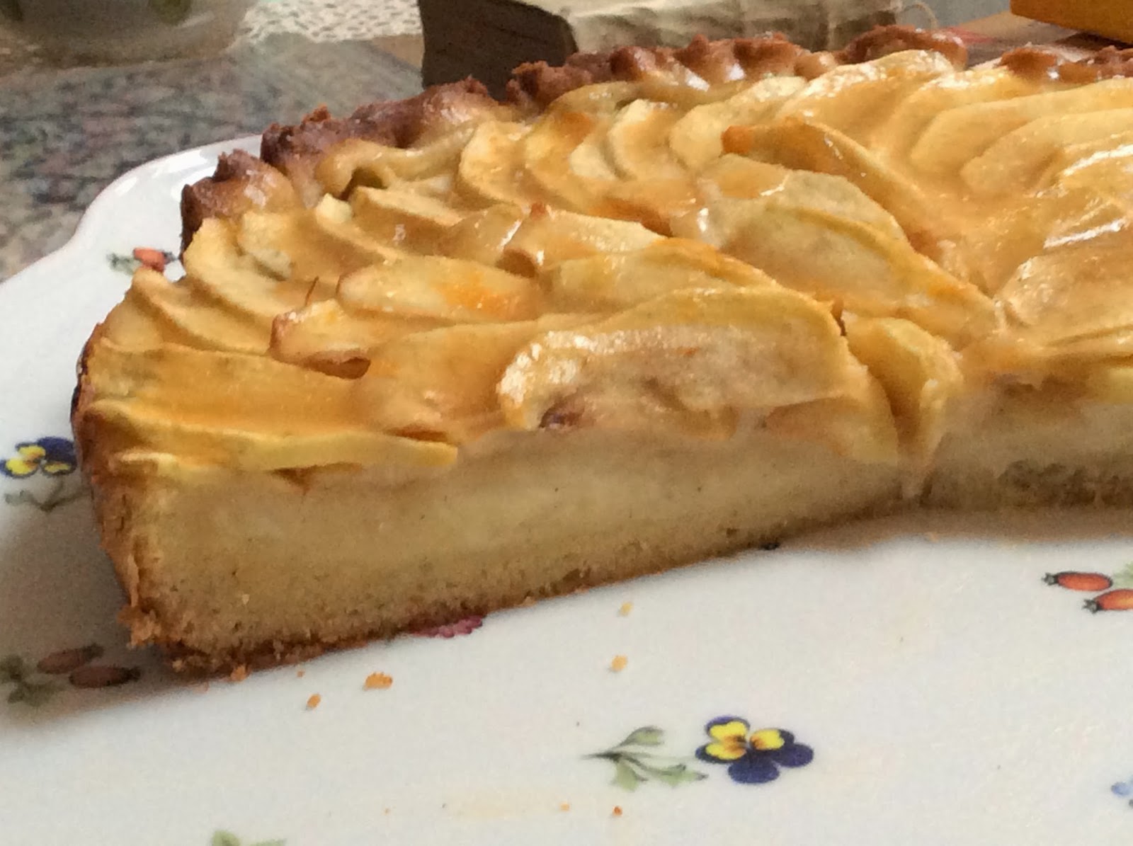 Torta di mele con la crema