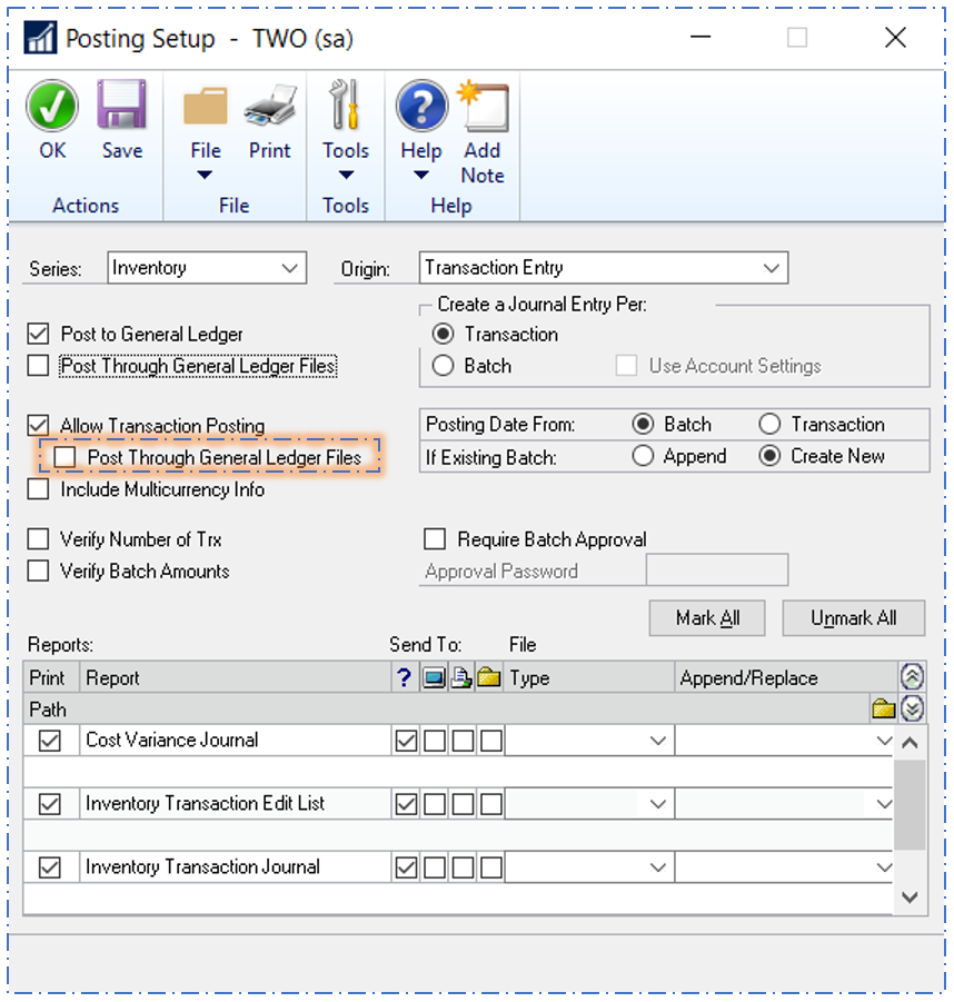 Dynamics GP Essentials Dynamics GP 2018 R2 Transaction Level Posting