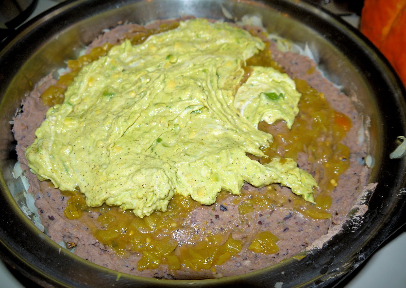 Layered Mexican Dip Halloween