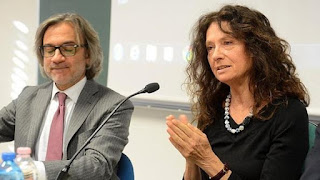 Gigliola Cinquetti pictured with her husband, the journalist, writer and director Luciano Teodori