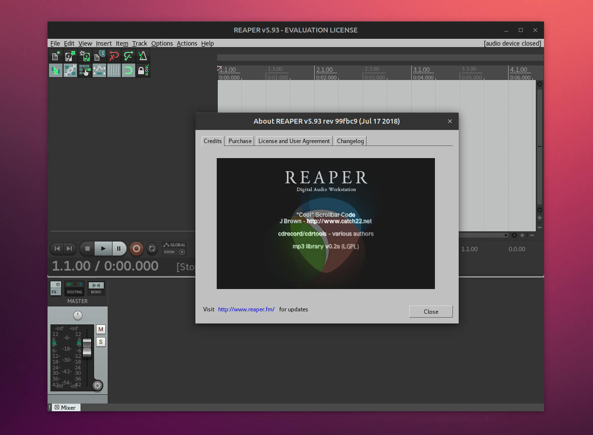 Digital Audio Workstation REAPER Adds Experimental Native Linux Builds