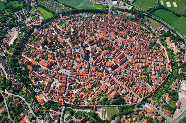 vista aérea de Nordlingen
