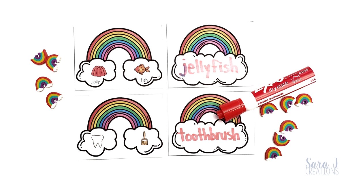 Compound Words Matching Activity Sara J Creations