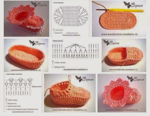 Cómo tejer zapatitos al crochet