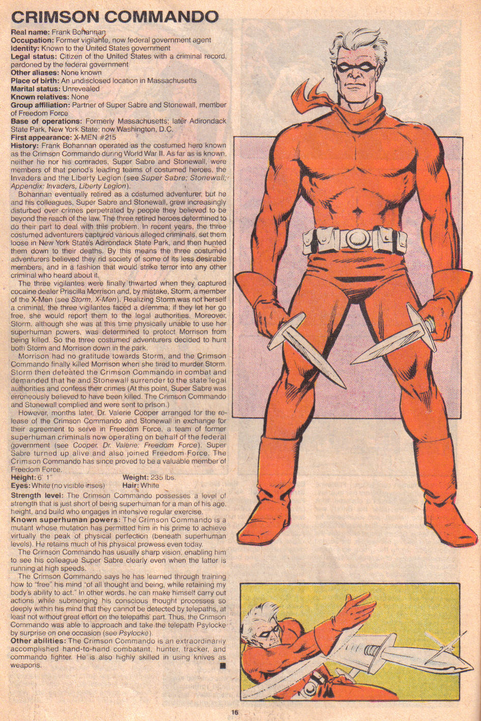 Read online The Official Handbook of the Marvel Universe: Update '89 comic -  Issue #2 - 18