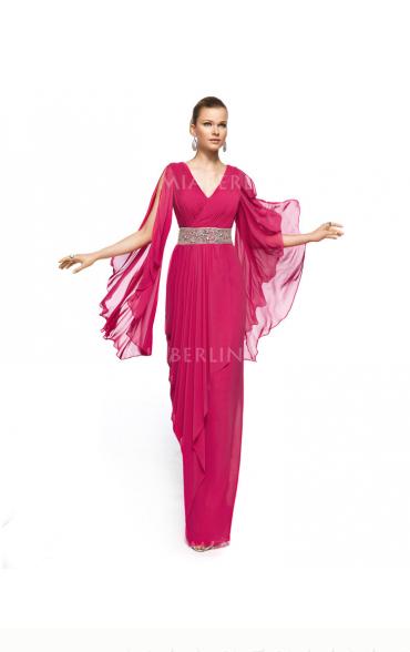 Klassisches & Zeitloses Perlenstickerei Ärmelloses Träger Chiffon A-Linie Bodenlanges Cocktailkleid