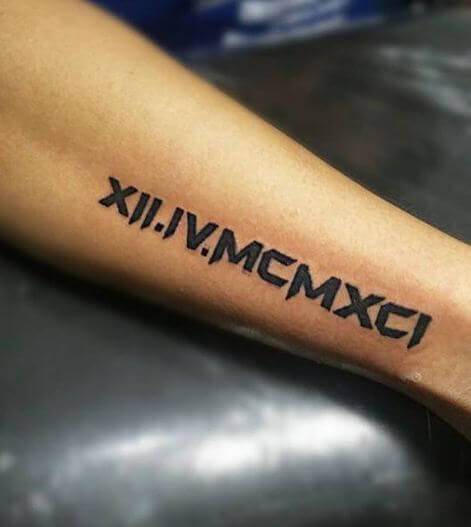 260+ Best Roman Numeral Tattoos (2019) Font Styles & Numbers Designs
