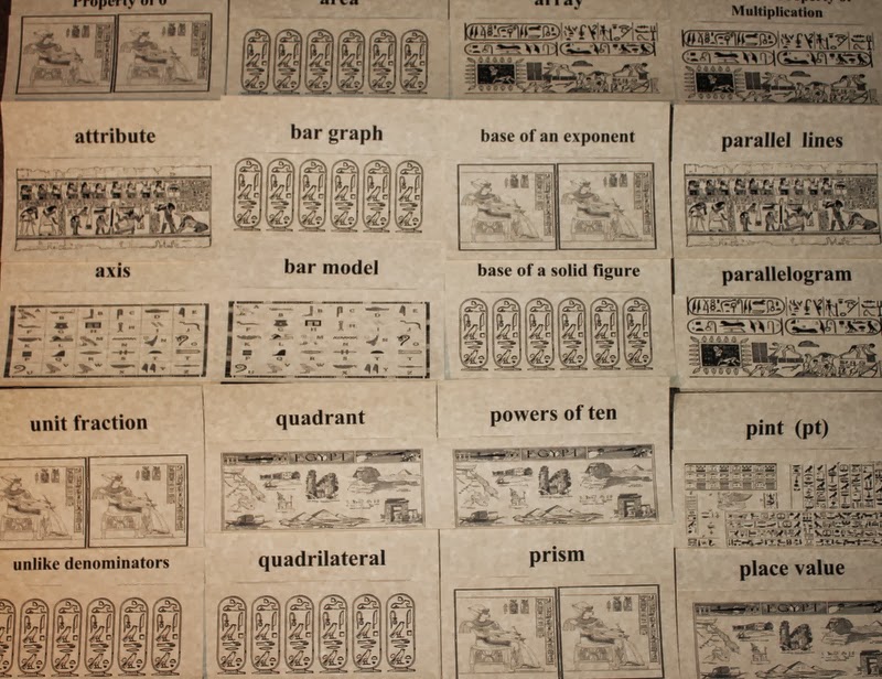 Reading sage 4th grade math word wall ccss math