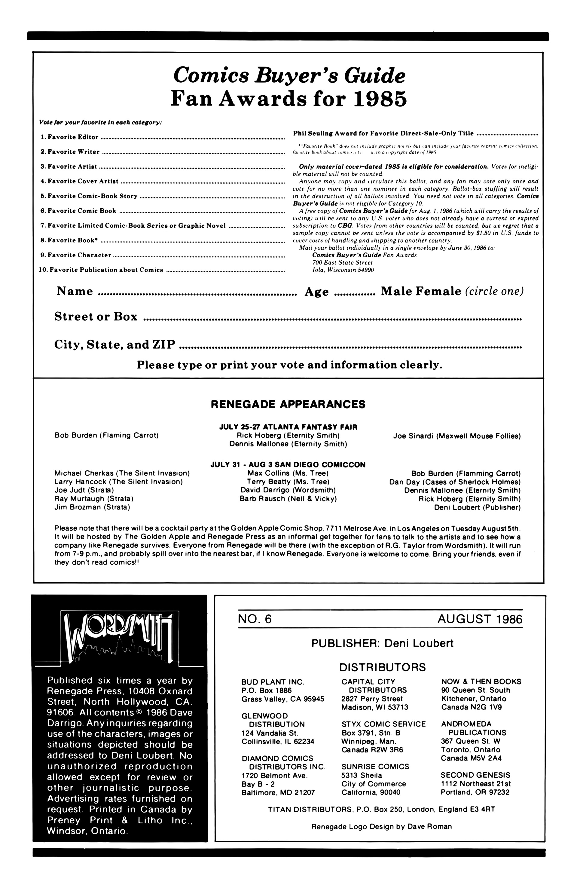 Read online Wordsmith comic -  Issue #6 - 2