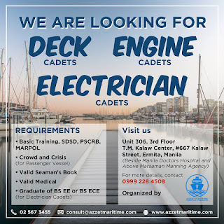 88 maritime jobs, seaman job careers for deck and engine cadets join october - november - december 2018