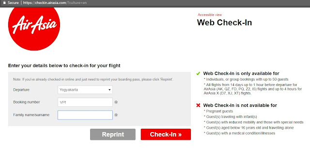Inilah Cara Self Check-In Pesawat Air Asia Melalui Web