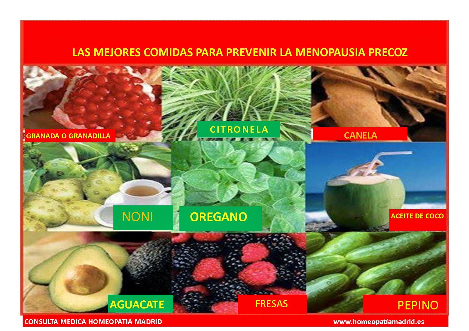mejores alimentos para la menopausia