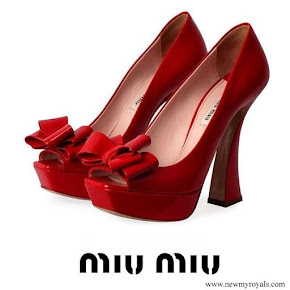 Queen Maxima wore Miu Miu Red Shoes