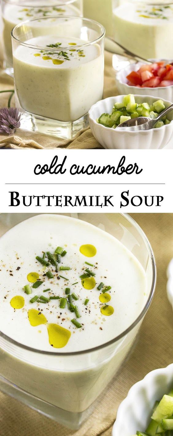 Cold Cucumber Buttermilk Soup Easy Recipes for Every Meal