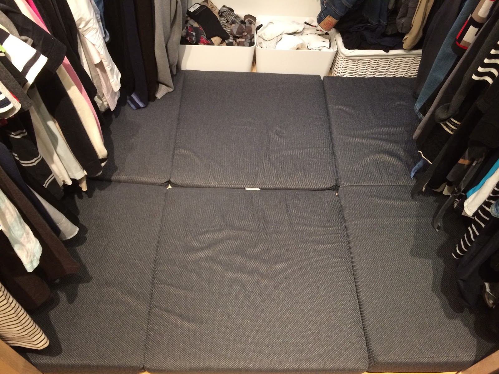 Family FECS Cozy Closet Night Sleeping in the Closet