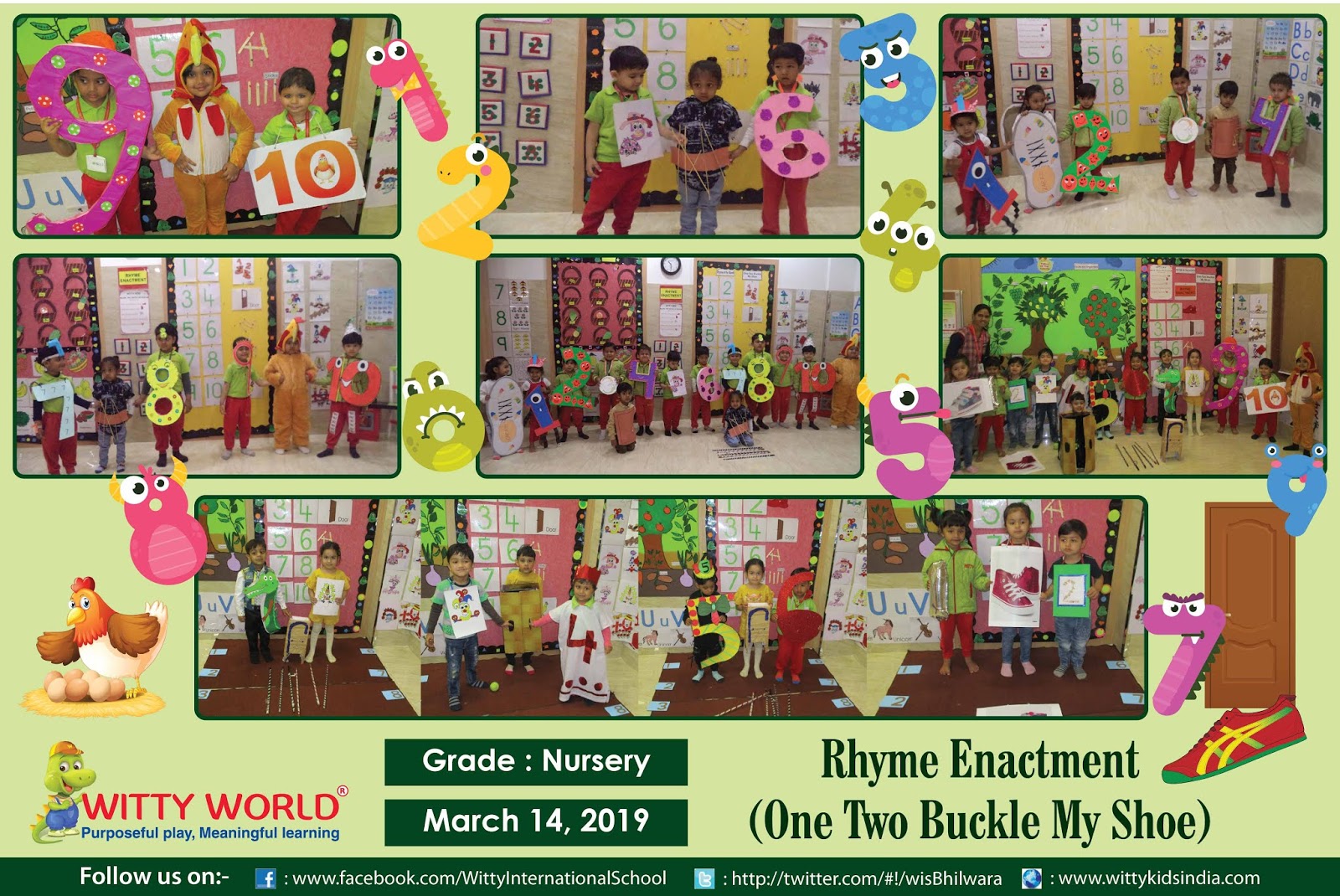 On The Top Of The World Rhyme Enactment One Two Buckle My