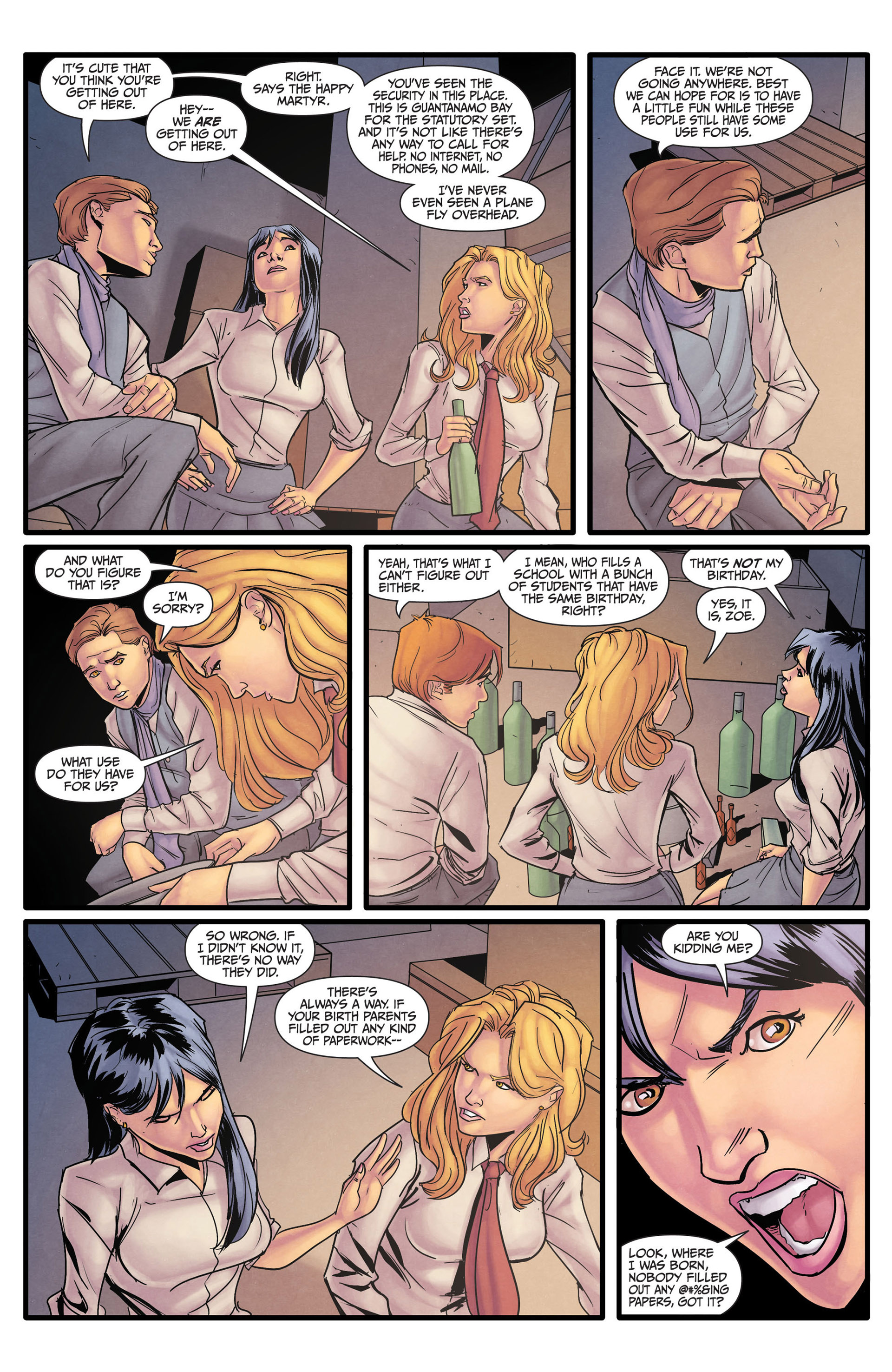 Read online Morning Glories comic -  Issue # _TPB 1 - 129
