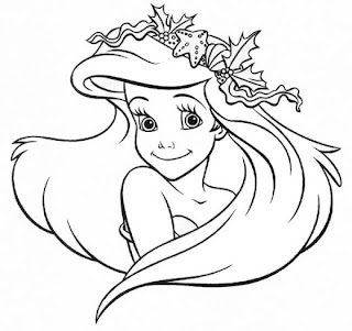 ariel coloring pages for kids