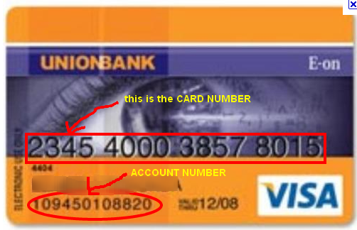 unionbank epay card account number