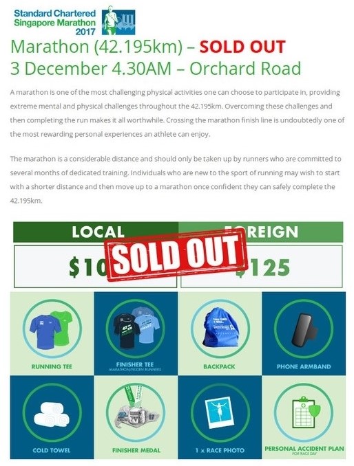 RUNNING WITH PASSION Marathon Category at STANDARD CHARTERED SINGAPORE