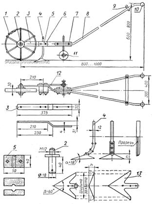 Ручной пропольник своими руками чертежи и размеры