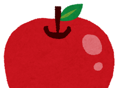 [最新] りんご 可愛い イラスト 781121