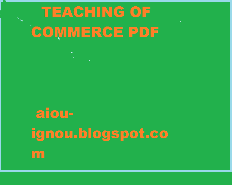 TEACHER EDUCATION BLOG Teaching of commerce.PDF