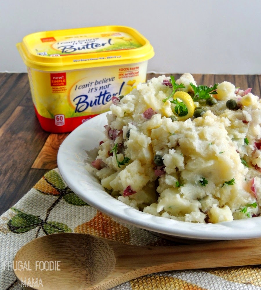 These Buttery Fresh Herb Smashed Potatoes are a fresh, bright, & lighter take on traditional mashed potatoes- a must-make side dish for your holiday dinner.