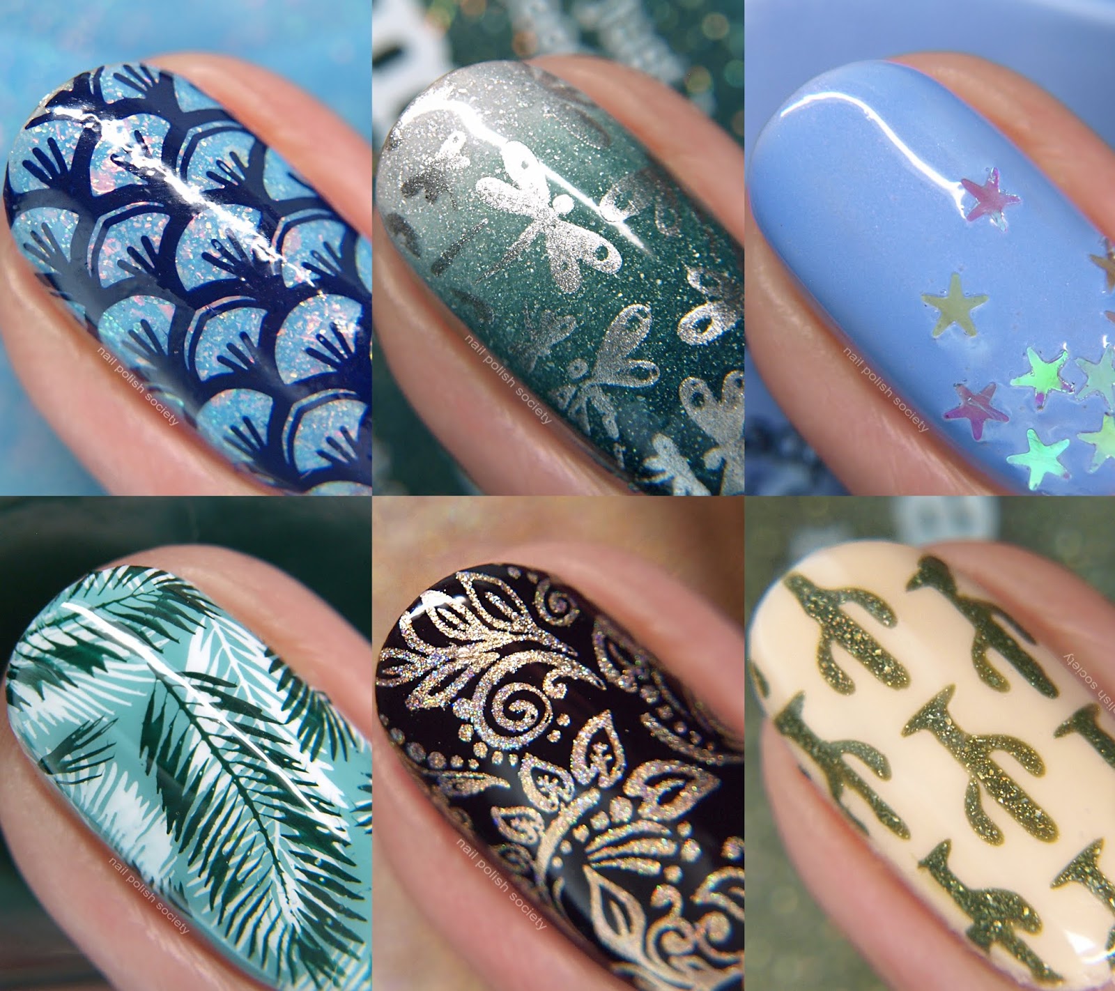 Nail Polish Society: What's Up Nails Stamping Plates, Stencils, and Glitter  Review