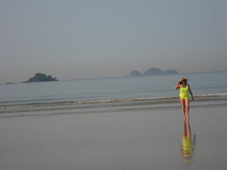 caminhada na praia....uma limpeza na alma