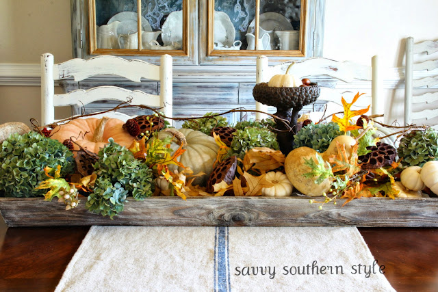 Savvy Southern Style: Natural Fall Centerpiece
