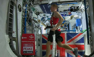 Astronaut Tim Peake runs marathon in space -- but slower than on earth